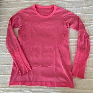 Lululemon Swiftly Tech Long Sleeve - pink, size 10